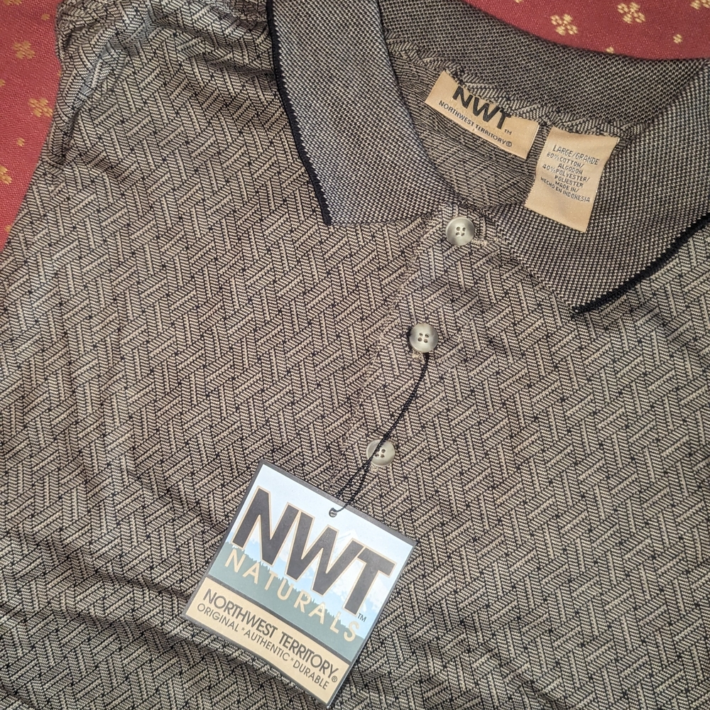 Northwest Territory Men's Gray Polo Shirt